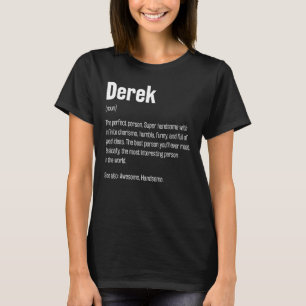 T-shirt Derek Définition Amusant Prénom Humour Surnom 1
