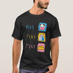 T-shirt Dérivation mathématique lait de vache fromage anal