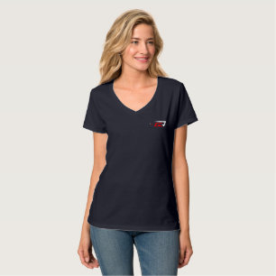 T-shirt Dérive   Col en V pour femmes