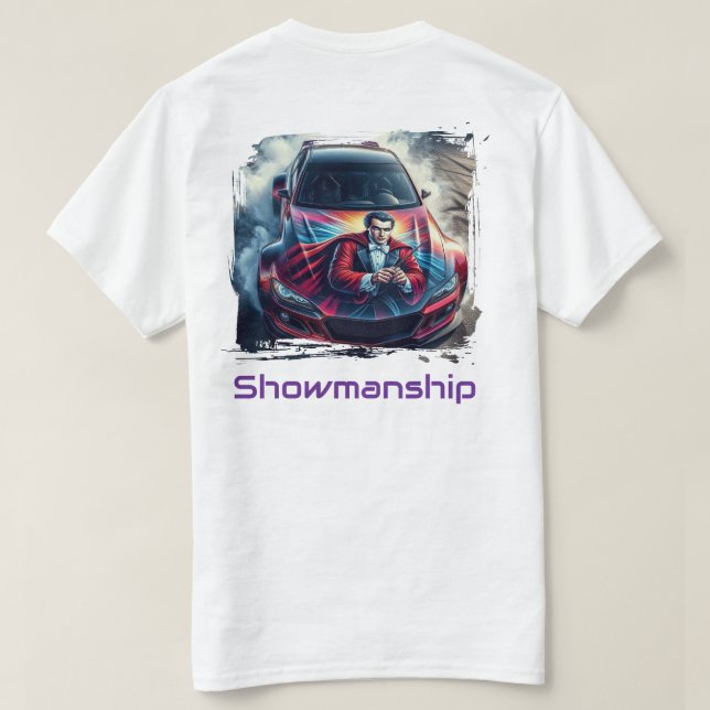 T-shirt Dérive de Showmanship — Épuisement de Roue Illusio (Design dos)