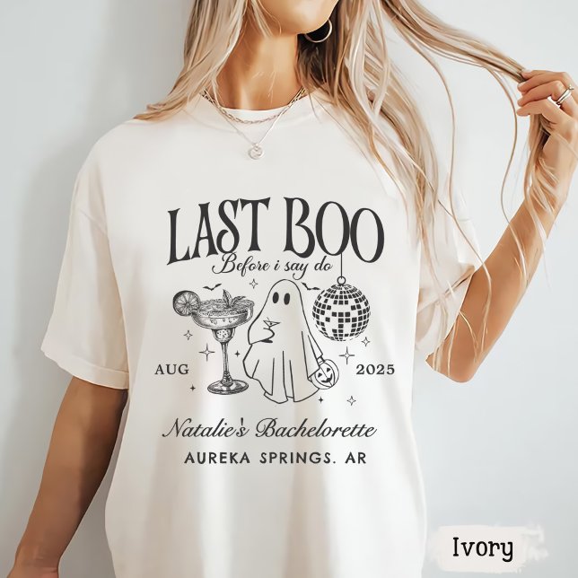T-shirt Dernier Boo avant de faire Bachelorette Halloween  (Créateur téléchargé)