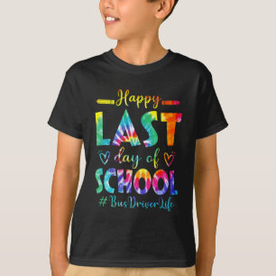 T-shirt Dernier Jour De La Vie De Conducteur De Bus Scolai
