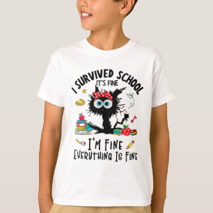 T-shirt Dernier Jour De L'École C'Est Bien Je Suis De Bons