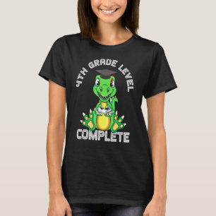T-shirt Dernier jour de l'école Niveau 4e Niveau Terminé