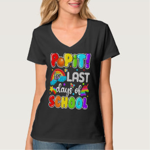 T-shirt Dernier Jour De L'École Passez-Le Pendant Dernière