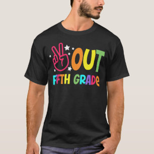 T-shirt Dernier Jour De Paix À L'École Cinquième Enseignem
