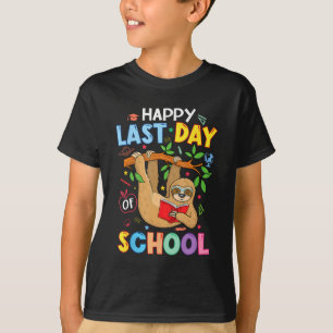T-shirt Dernier Jour D'école Enfant Enseignant Mignon Pare