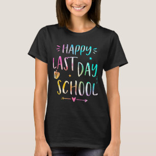 T-shirt Dernier jour d'école enseignants femmes enfants