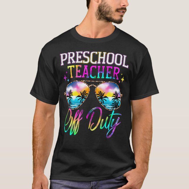 T-shirt Dernier Jour D'École Pour Enseignant De Primaire H (Devant)