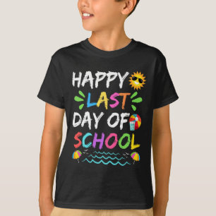 T-shirt Dernier Jour D'école Pour La Remise Des Diplômes D