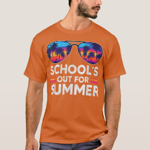 T-shirt Dernier jour d'école vintage Les cours sont termin