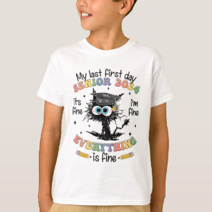 T-shirt Dernier Premier Jour Senior 2024 Retour À L'École