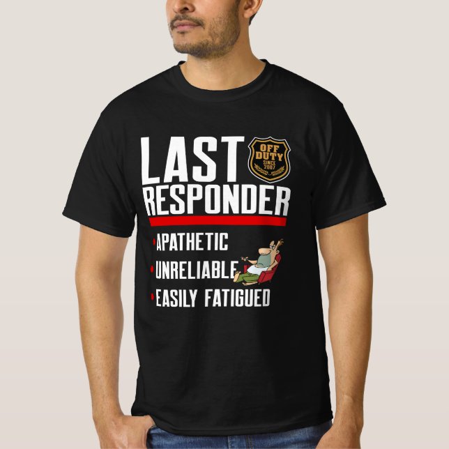 T-shirt Dernier répondant : Hors service depuis 2007 (Devant)