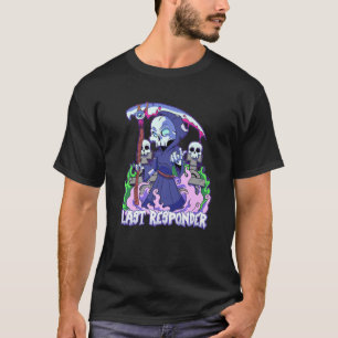 T-shirt Dernier répondeur Pastel Goth Grim Faucheuse Dépla
