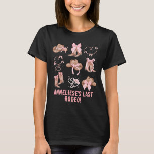 T-shirt Dernier Rodéo Bachelorette rose cowgirl Accents