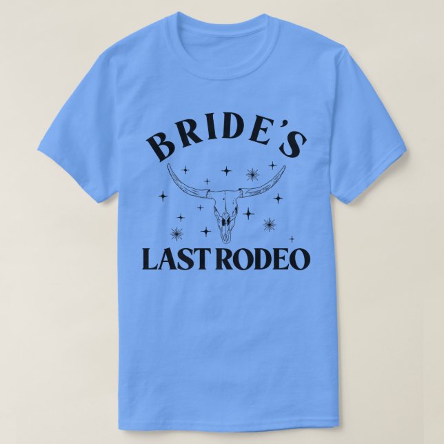 T-shirt Dernier Rodéo de la Mariée, enterrement de vie de  (Design devant)