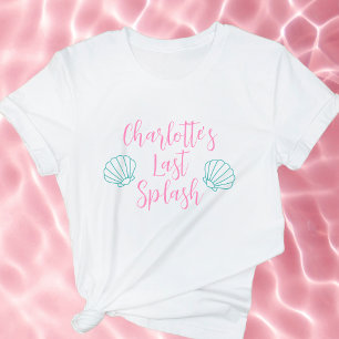 T-shirt Dernier Splash Tropical Beach Shell Bachelorette