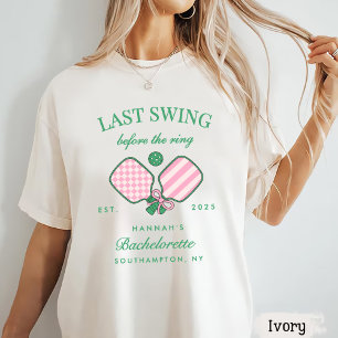 T-shirt Dernier Swing Avant Le Week-End Pickleball Bach