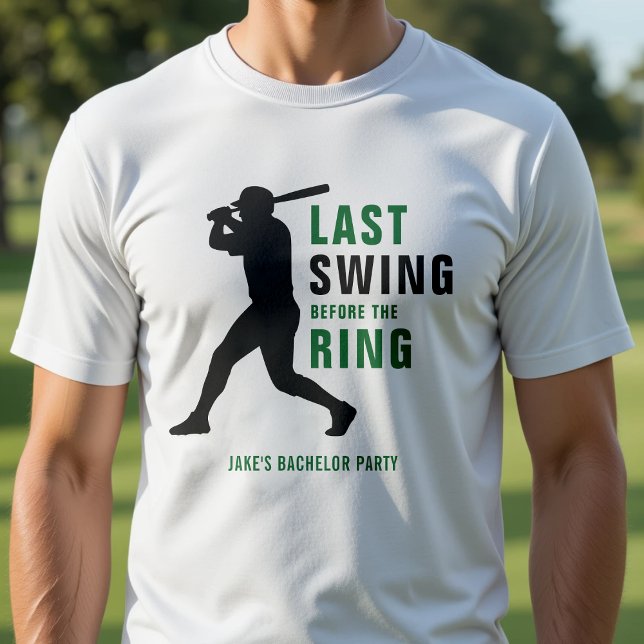 T-shirt Dernier Swing avant l'enterrement de vie de garçon (Créateur téléchargé)