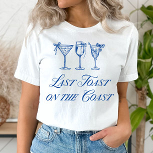 T-shirt Dernier Toast sur la Côte Élégants Nœuds Dessinés 