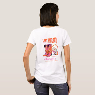 T-shirt Dernière balade pour la mariée, enterrement de vie