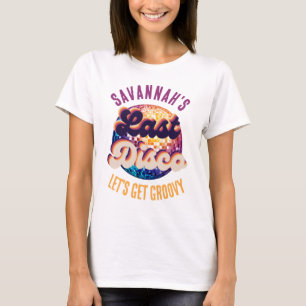 T-shirt Dernière Demoiselle d'Honneur Disco Rétro Mariée