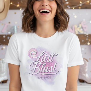 T-shirt Dernière équipe de mariée de disco de célibat ID92