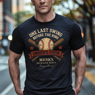 T-shirt Dernière Fête de Célibataire de Baseball