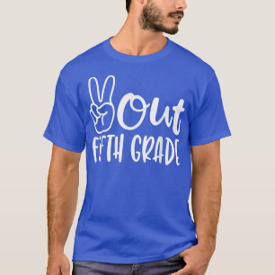 T-shirt Dernière journée de la paix à l'école de la cinqui