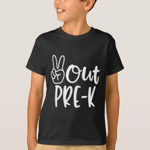 T-shirt Dernière Journée De Paix À L'École Pré K Enseigner