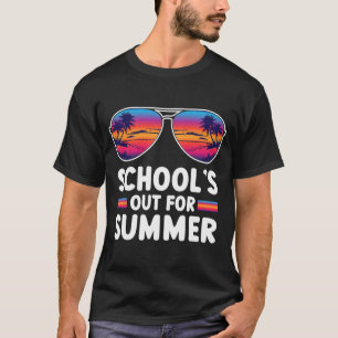 T-shirt Dernière journée d'école dehors pour les garçons d