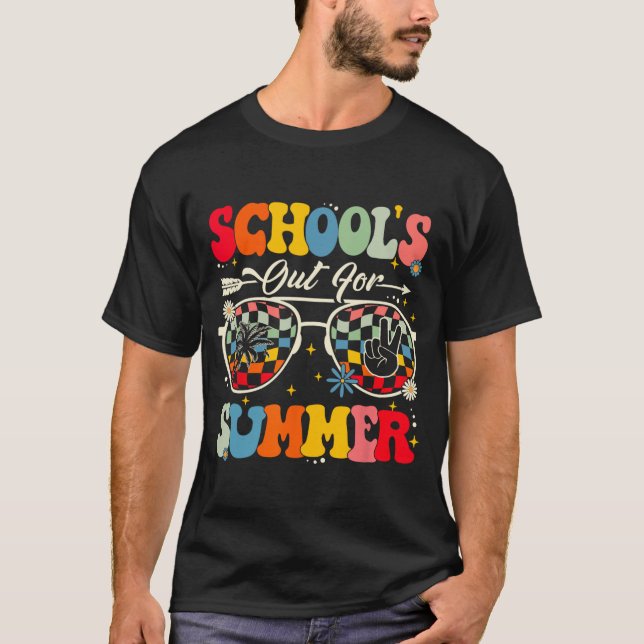 T-shirt Dernière journée d'école dehors pour les garçons d (Devant)
