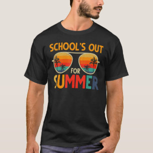 T-shirt Dernière Journée D'École Rétro Écoles Sorties Pour
