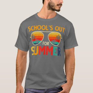 T-shirt Dernière Journée D'École Rétro Écoles Sorties Pour