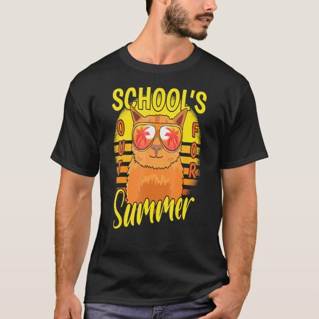 T-shirt Dernière Journée D'Écoles Sorties Pour Les Vacance (Devant)