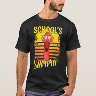 T-shirt Dernière Journée D'Écoles Sorties Pour Vacances D'