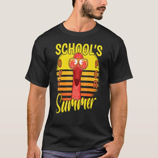 T-shirt Dernière Journée D'Écoles Sorties Pour Vacances D' (Devant)
