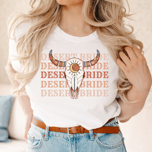 T-shirt Dernière mariée de Rodéo Cowgirl du désert