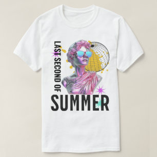 T-shirt Dernière seconde de la statue Vaporwave rétro d'ét