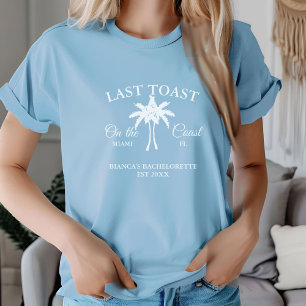 T-shirt Dernière Toast sur la côte Fête de Bachelorette pl