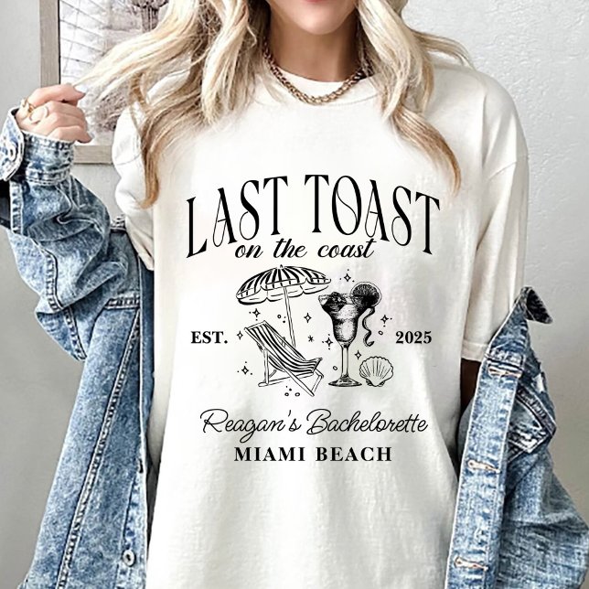 T-shirt Dernière Toast sur la Fête de Bachelorette sur la  (Créateur téléchargé)