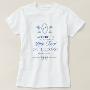 T-shirt Dernière Toast sur la Plage Côtière Bleue Enterrem