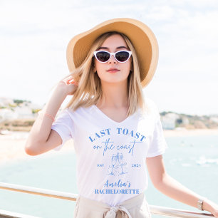 T-shirt Dernière toaste sur la côte fête de bachelorette b