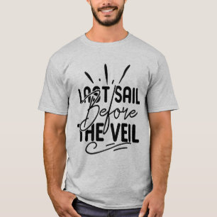 T-shirt Dernière voile avant la mariée voile nautique