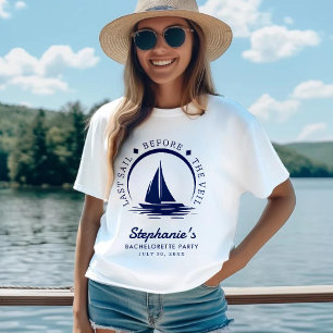 T-shirt Dernière voile avant le Veil Bachelorette Party