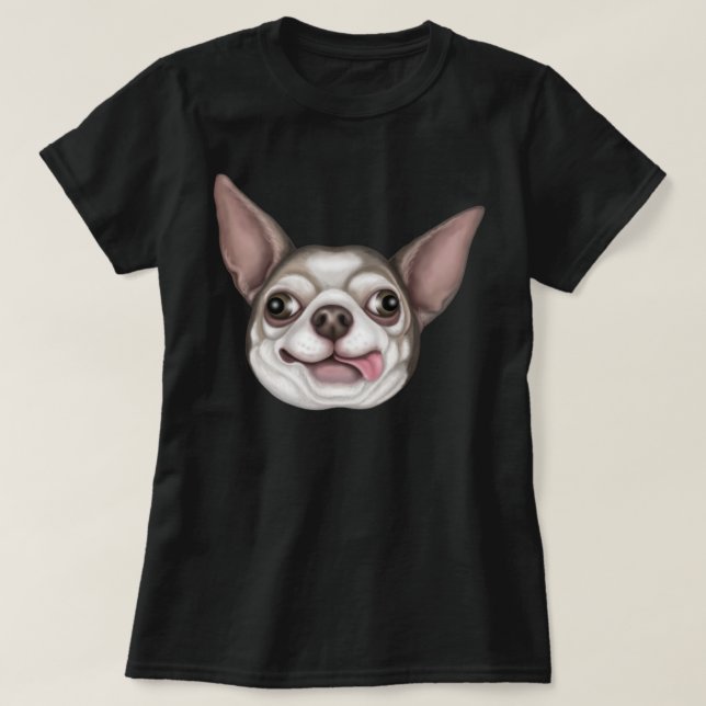 T-shirt Derpy Chihuahua (Design devant)