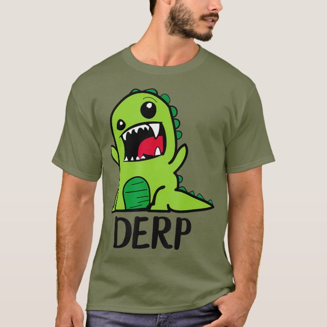 T-shirt Derpy Dino Derp Dinosaur Derpy Dinosaur Dinosaur D (Devant)