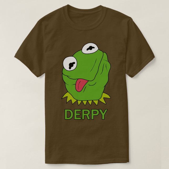 T-shirt Derpy Kermit La Grenouille (Design devant)