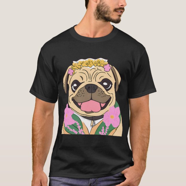 T-shirt Derpy Pug (Devant)