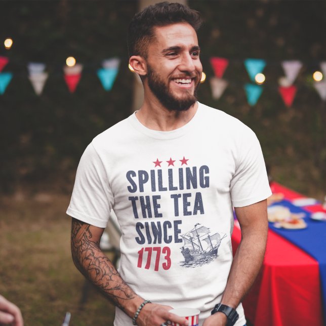 T-shirt Derramar el té desde 1773 Patriotica 4th julio (Créateur téléchargé)